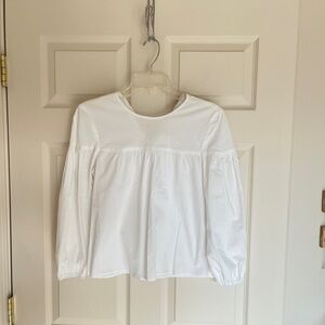 Wayfe white blouse 3/4 length long sleeve small